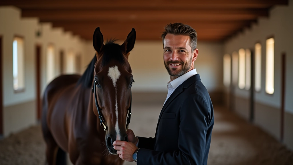 محمود الشريف يعمل في استقرار صحرا الخيل للفروسية، يشرف على برامج التدريب والإعداد البدني للفرسان والخيول